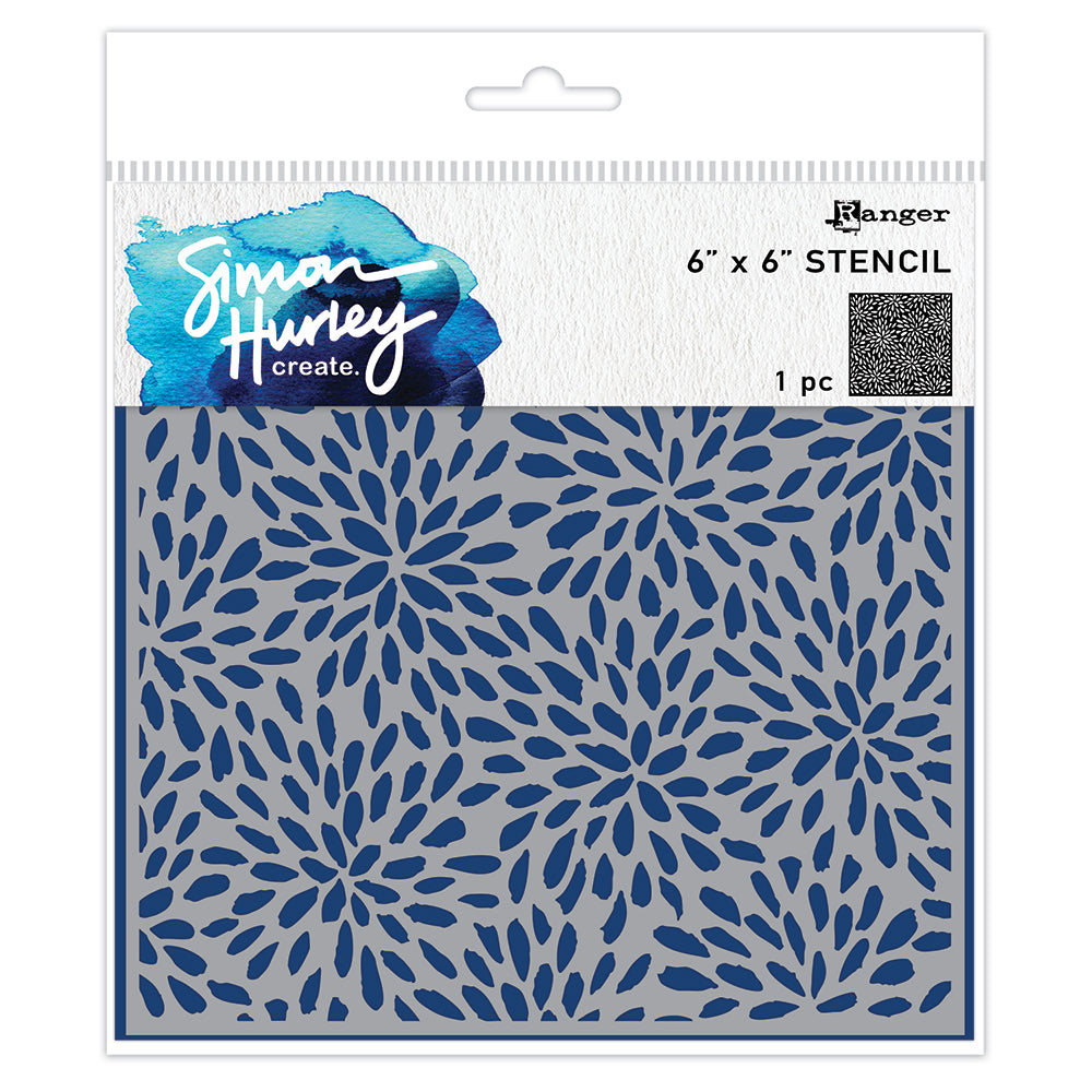 Ranger Simon Hurley Painted Petals Stencil hus94555