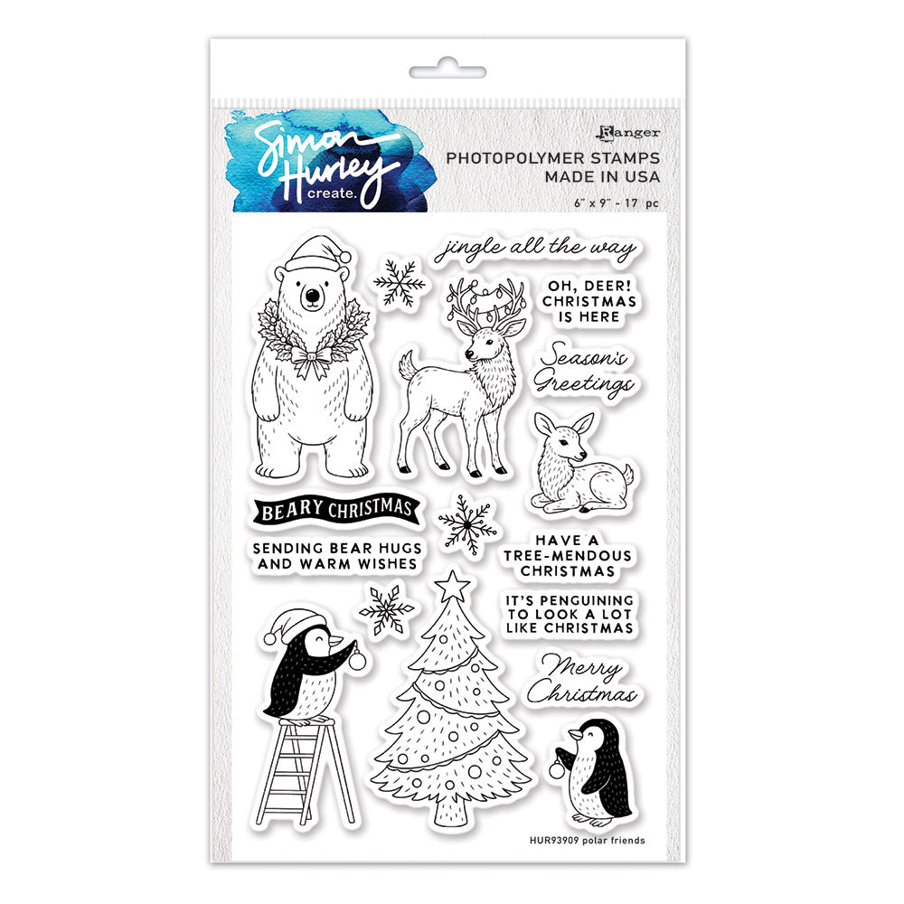 Ranger Simon Hurley Polar Friends Clear Stamps hur93909