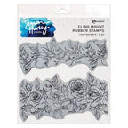 Ranger Simon Hurley Rose Borders Cling Stamps hur87953