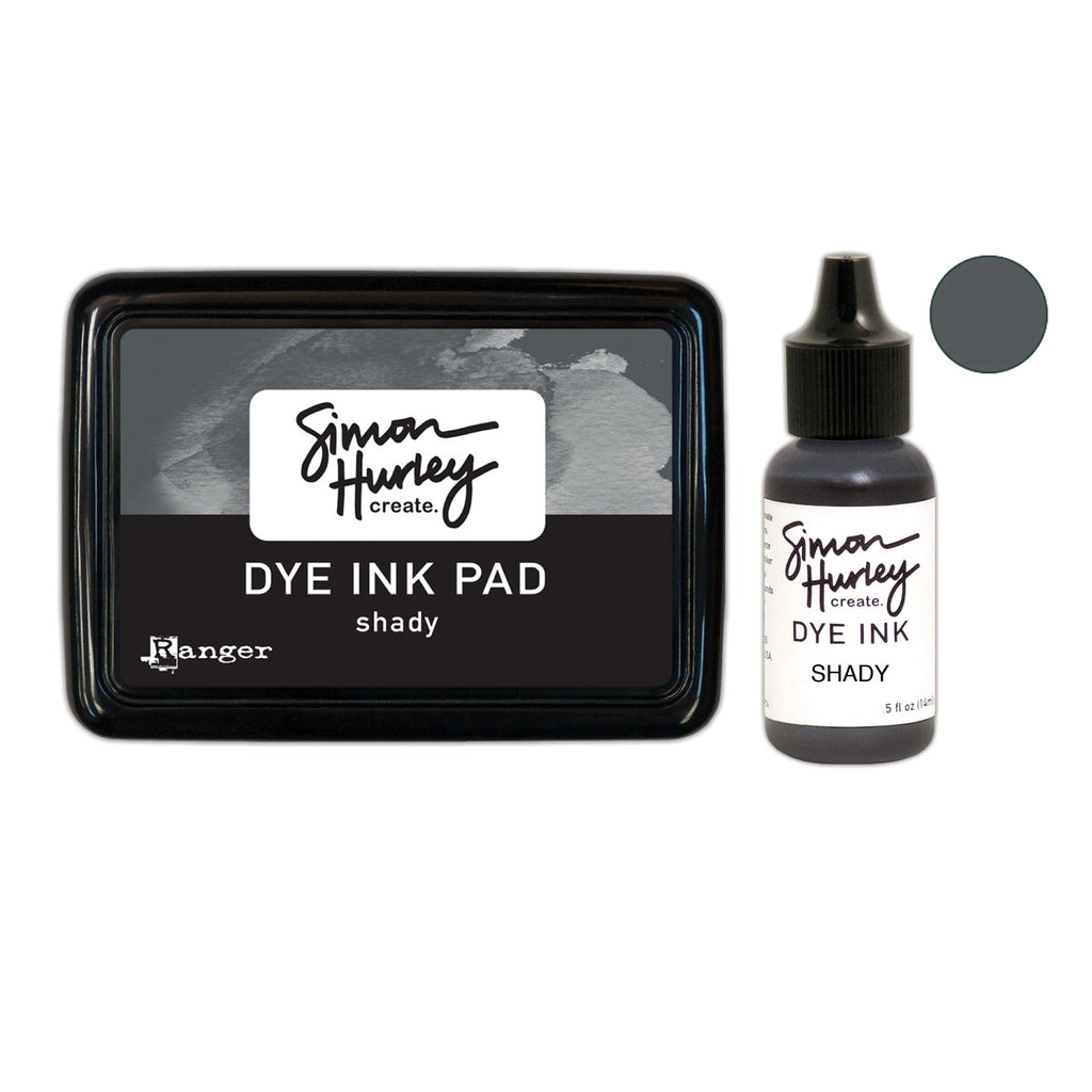 Ranger Simon Hurley Shady Dye Ink Pad And Reinker Bundle