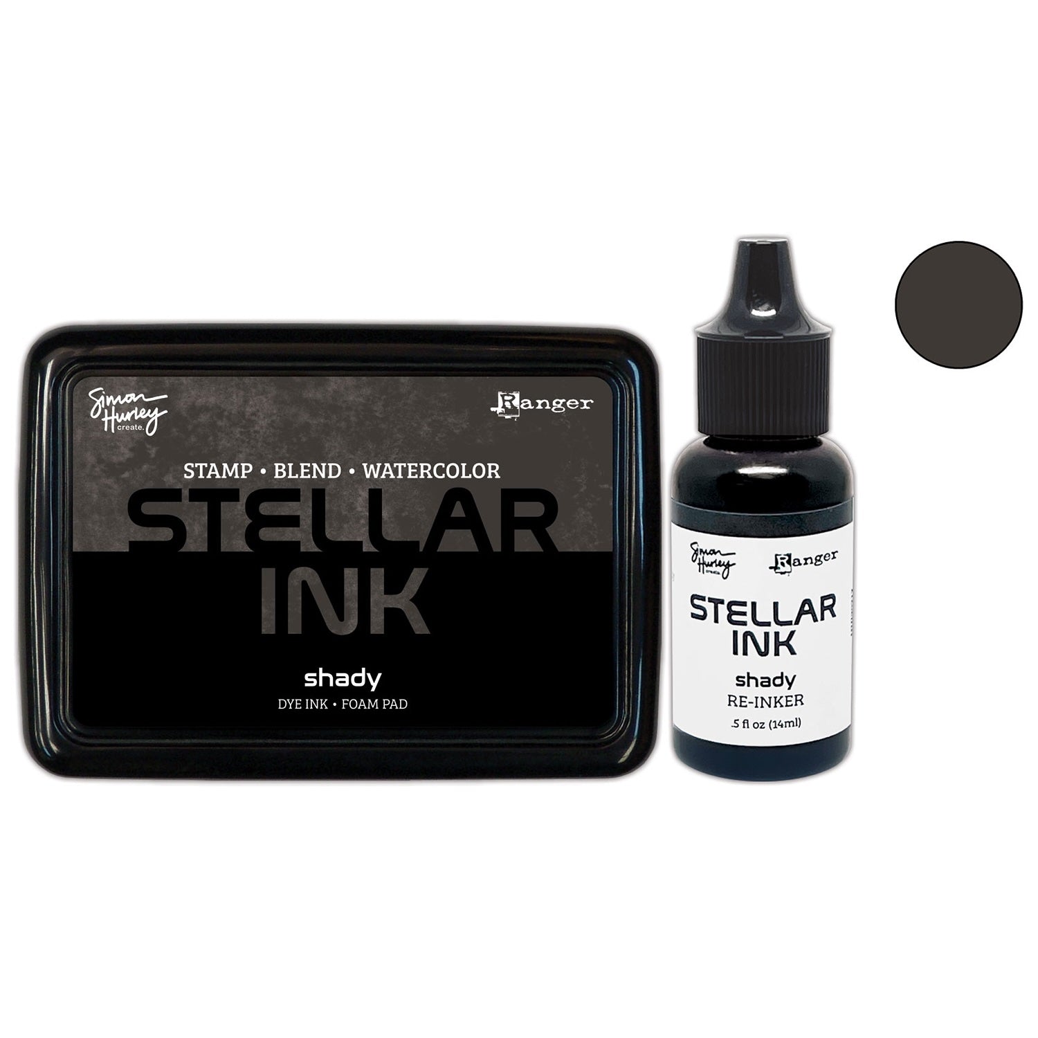 Ranger Simon Hurley Shady Stellar Ink Pad And Reinker Bundle