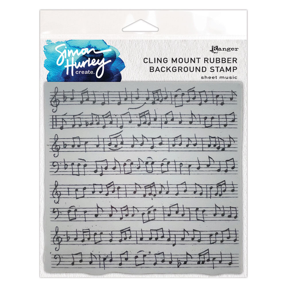 Ranger Simon Hurley Sheet Music Cling Stamp hur92766