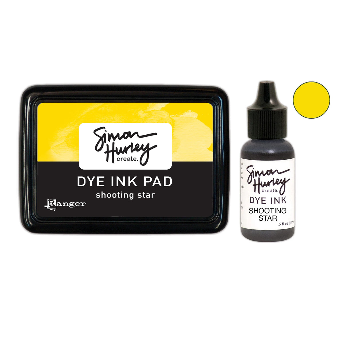 Ranger Simon Hurley Shooting Star Dye Ink Pad And Reinker Bundle ...