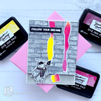 Ranger Simon Hurley Shooting Star Dye Ink Pad hup80077 Encouragement Card | color-code:ALT01