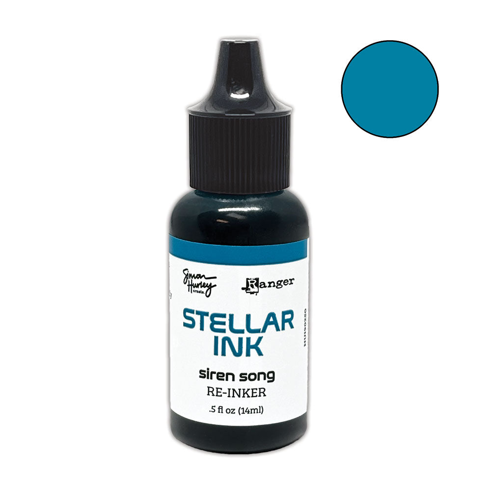 Ranger Simon Hurley Siren Song Stellar Ink Pad And Reinker Bundle Color Swatch