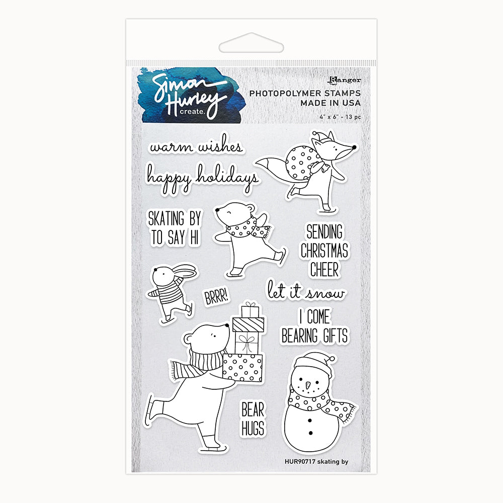 Ranger Simon Hurley Skating By Clear Stamps hur90717