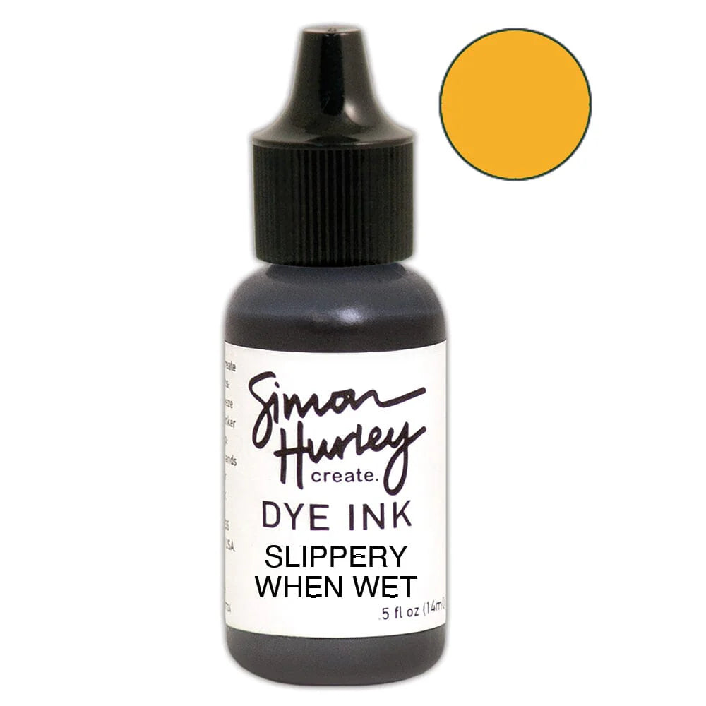 Ranger Simon Hurley Slippery When Wet Dye Ink Pad And Reinker Bundle HUI67412