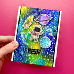 Ranger Simon Hurley Space Friends Stamps And Dies Bundle Astronaut Card