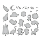 Ranger Simon Hurley Space Friends Stamps And Dies Bundle S7-271