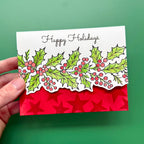 Ranger Simon Hurley Sparkling Stars 6 x 6 Stencils hus92001 Happy Holidays Card