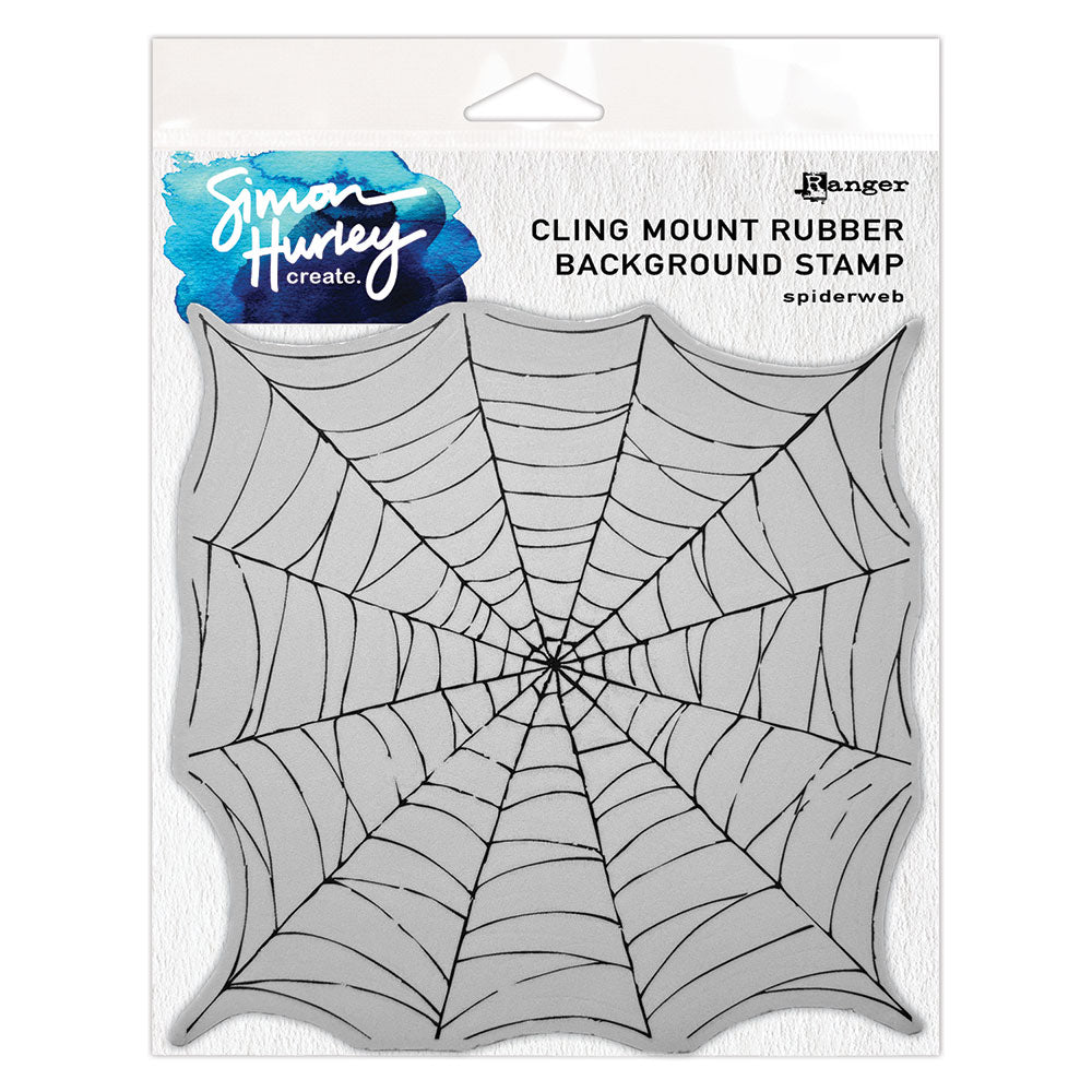 Ranger Simon Hurley Spiderwebs Cling Stamp hur94227