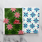 Ranger Simon Hurley Spiral Stars 6 x 6 Stencils hus86710 Merry Christmas Poinsettias Cards