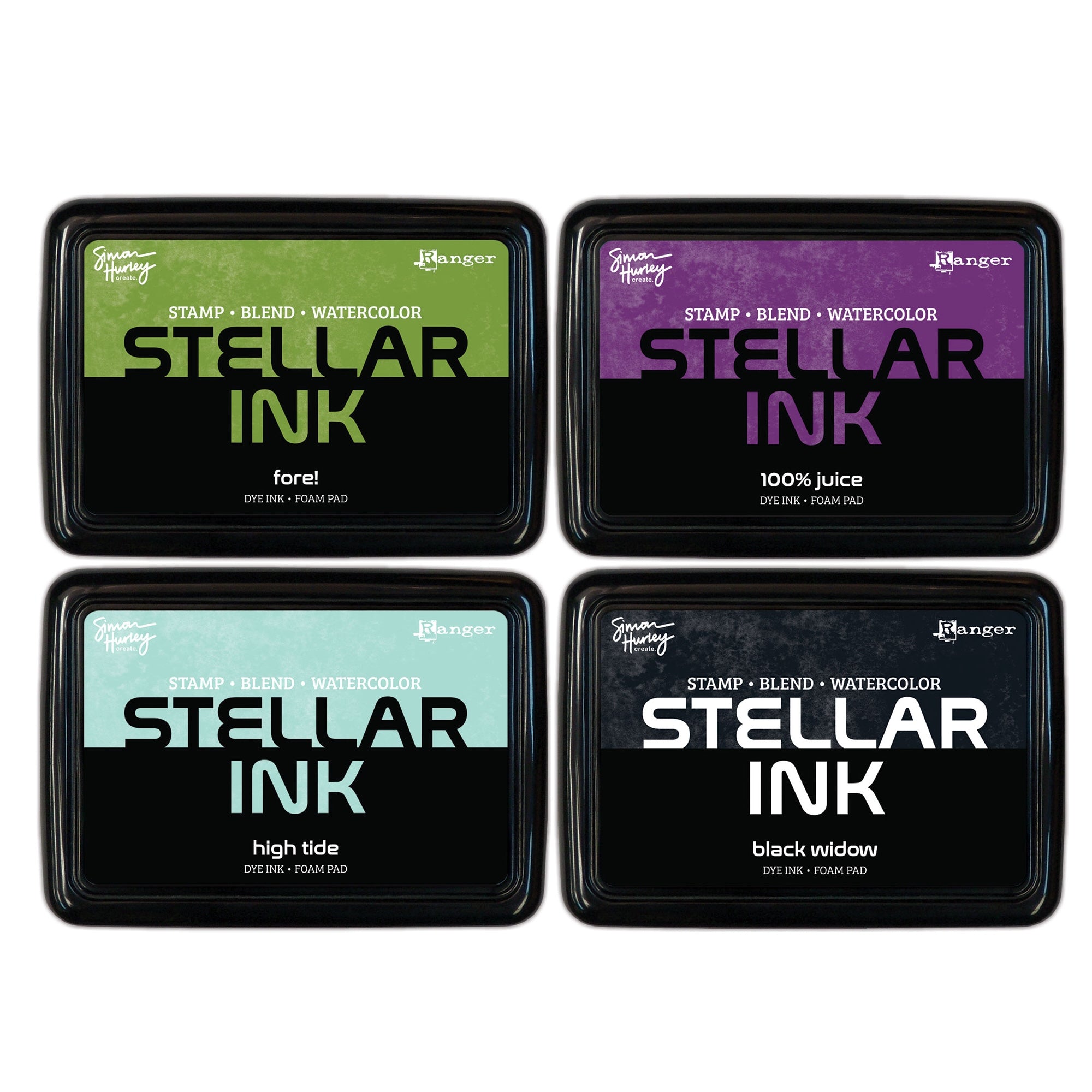 Ranger Simon Hurley Stellar Ink Pads Foursome Bundle