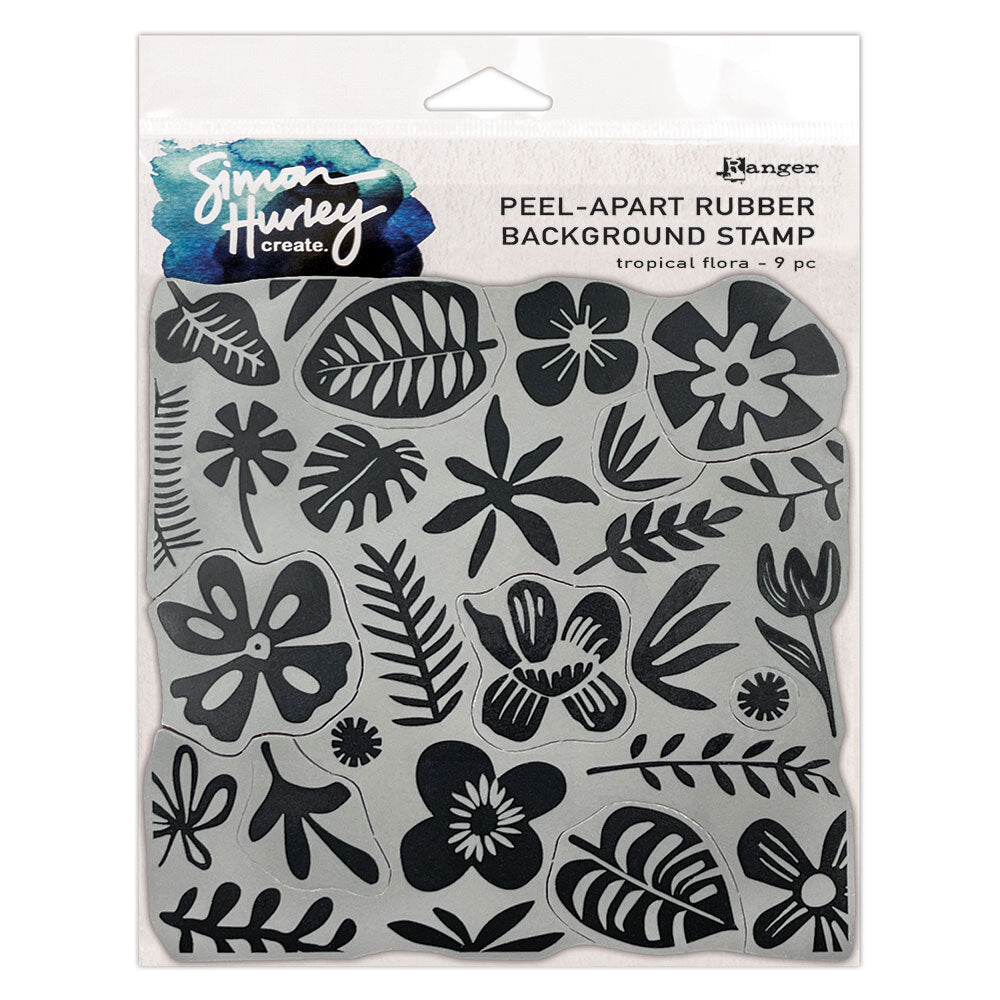 Ranger Simon Hurley Tropical Flora Cling Stamps hur92025