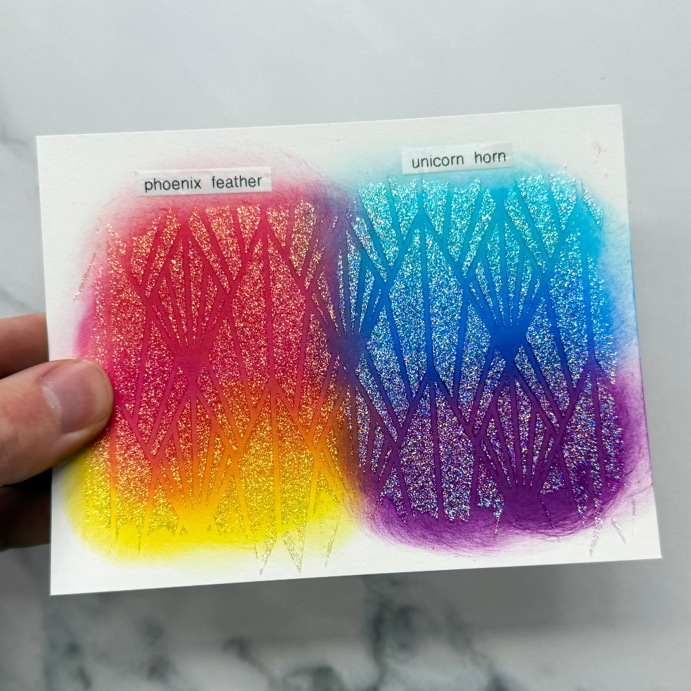 Ranger Simon Hurley Unicorn Horn Astro Paste hua89827 Swatches on Ink