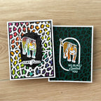 Ranger Simon Hurley Wild About You Clear Stamps hur90656 Jungle Cat Cards