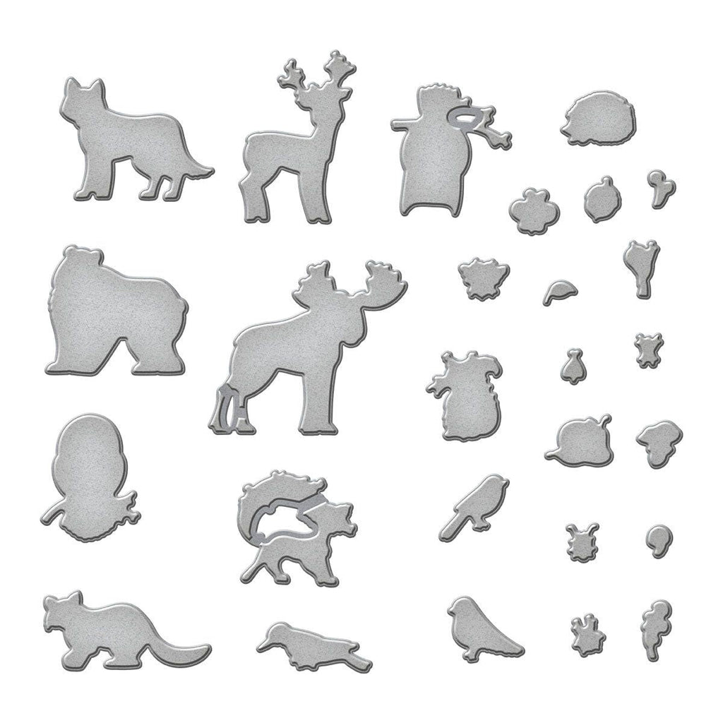 Ranger Simon Hurley Woodland Wildlife Clear Stamps And Dies Bundle Wafer Thin in Packaging