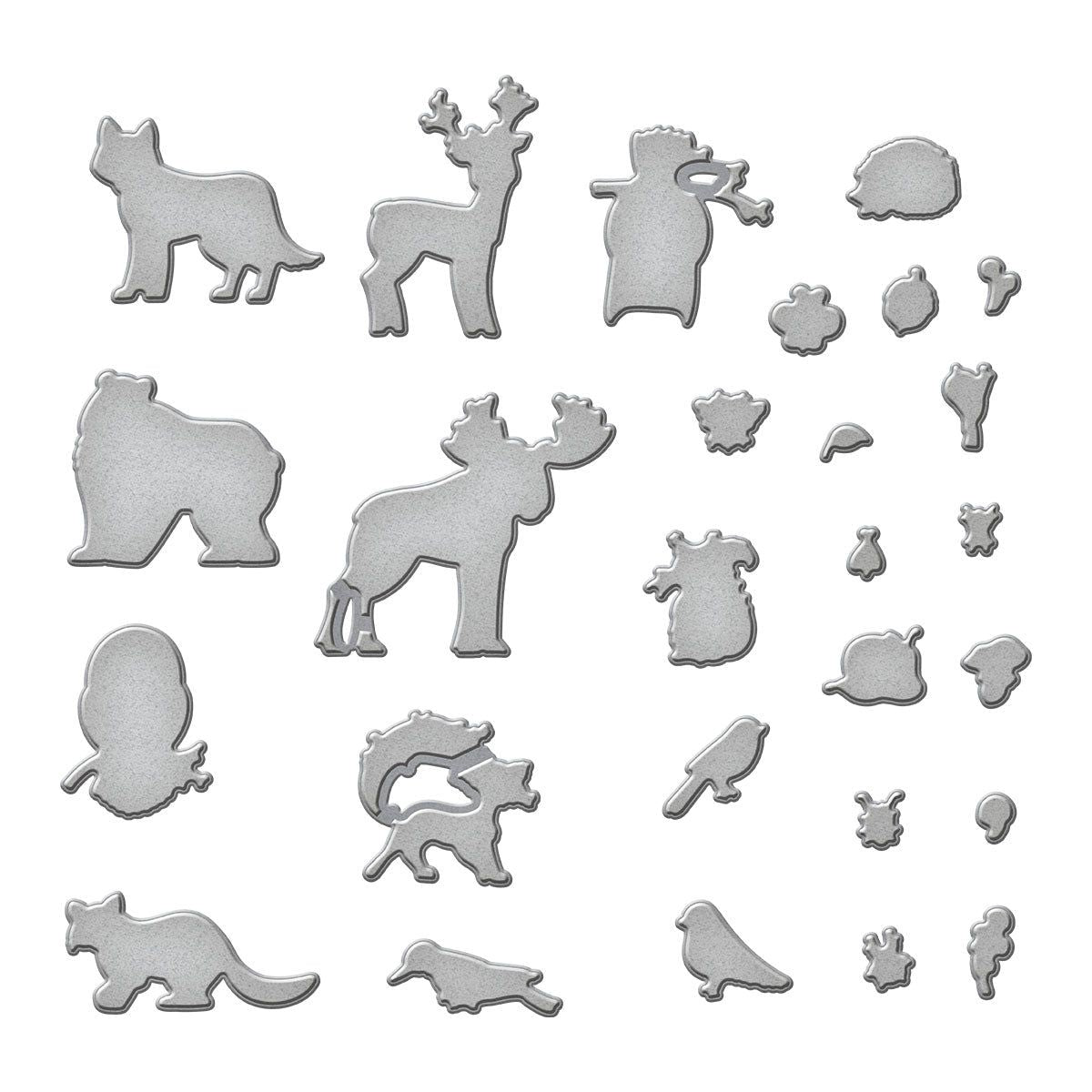 Ranger Simon Hurley Woodland Wildlife Clear Stamps And Dies Bundle Wafer Thin in Packaging