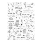 Ranger Simon Hurley Woodland Wildlife Clear Stamps hur87991 Out of Package