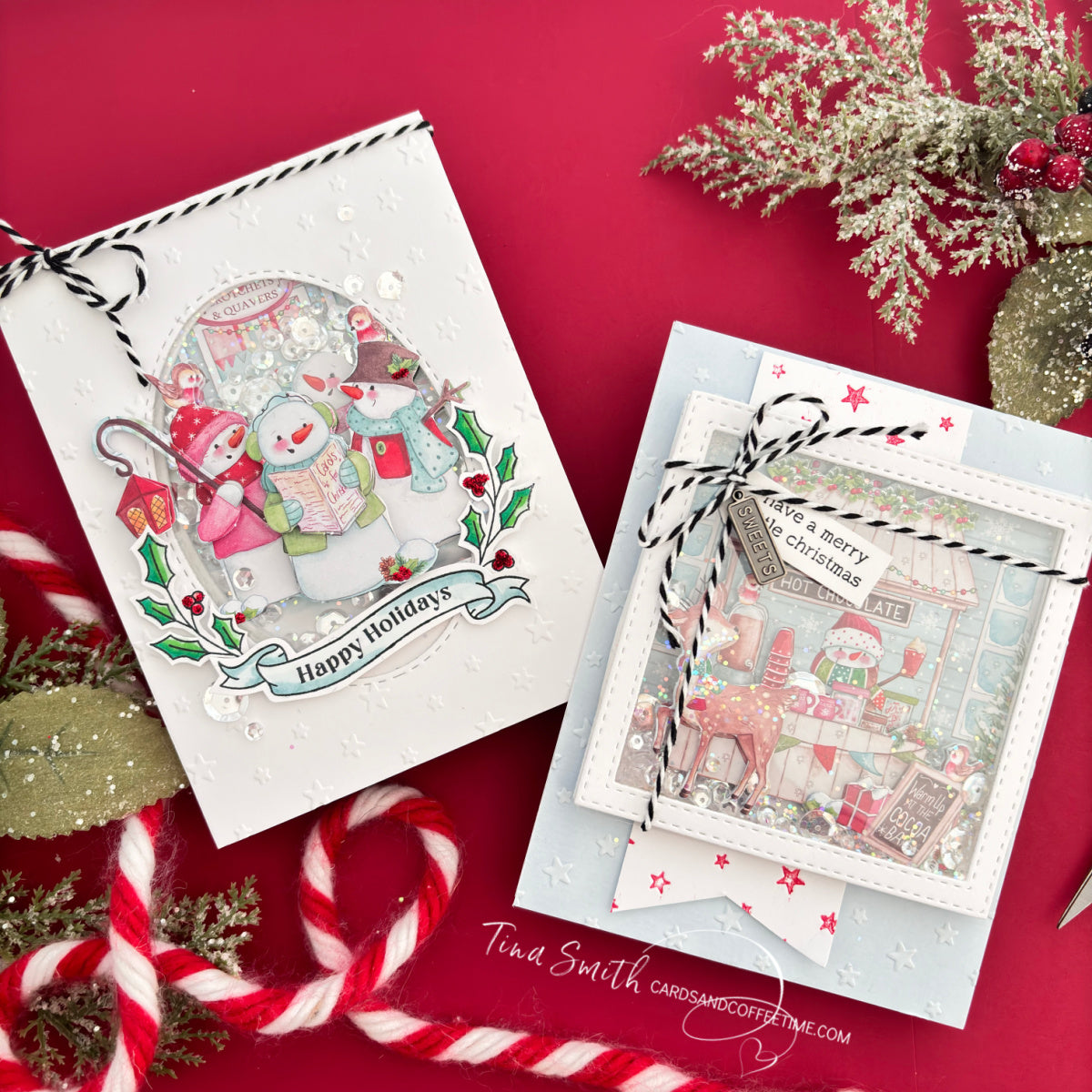 Ranger Stickles Christmas Red Glitter Glue SGG01898 Christmas Shaker Cards | color-code:ALT01