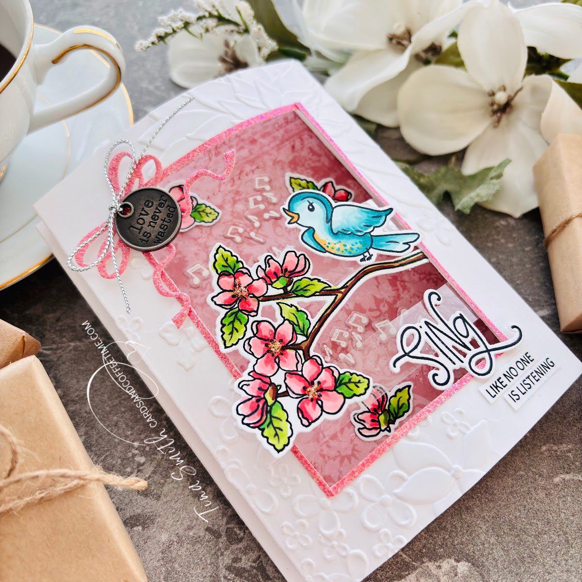 Ranger Stickles Diamond Glitter Glue SGG17028 Shadowbox Card | color-code:ALT04