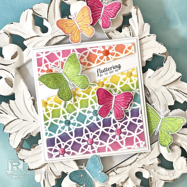 Ranger Stickles Waterfall Glitter Glue SGG20639 Stickles Rainbow Card | color-code:ALT01