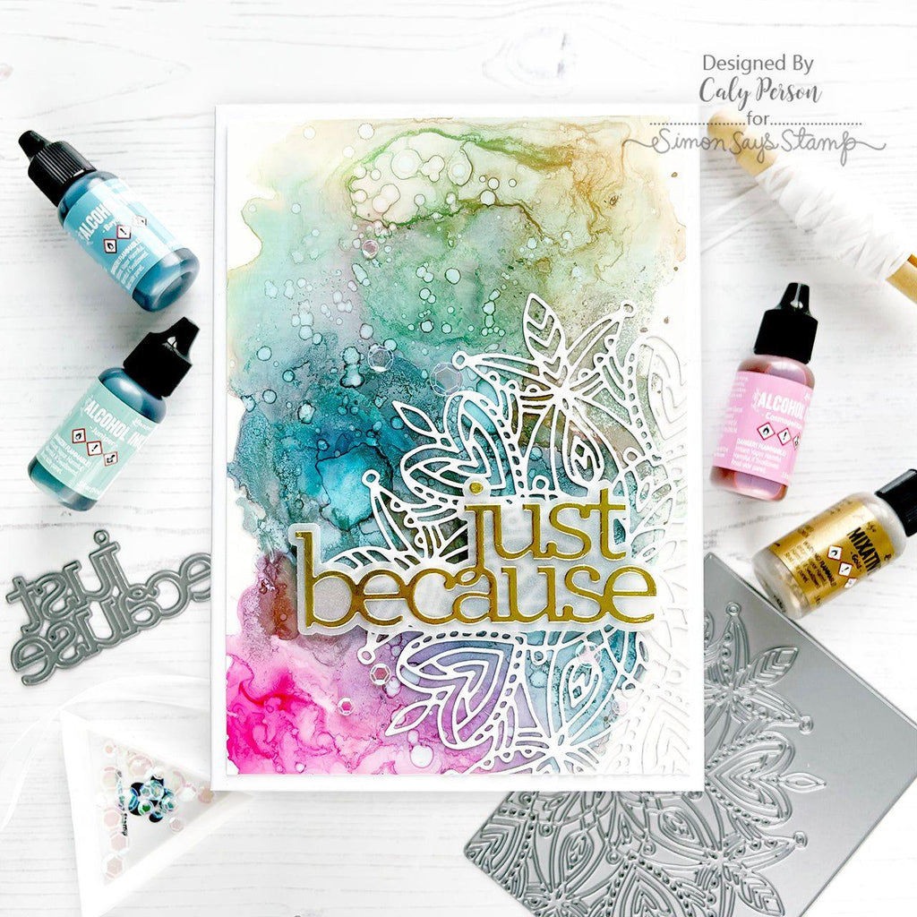 Tim Holtz Alcohol Ink Set Of 9 Ranger Bundle Just Because Card | color-code:ALT06
