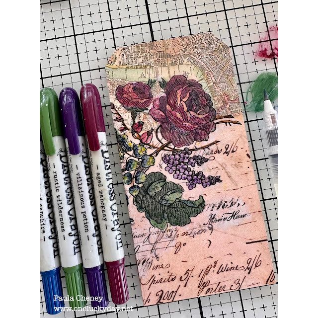 Ranger Tim Holtz Distress Crayon Chipped Sapphire TDB49609 Ten Ways to Use | color-code:ALT01