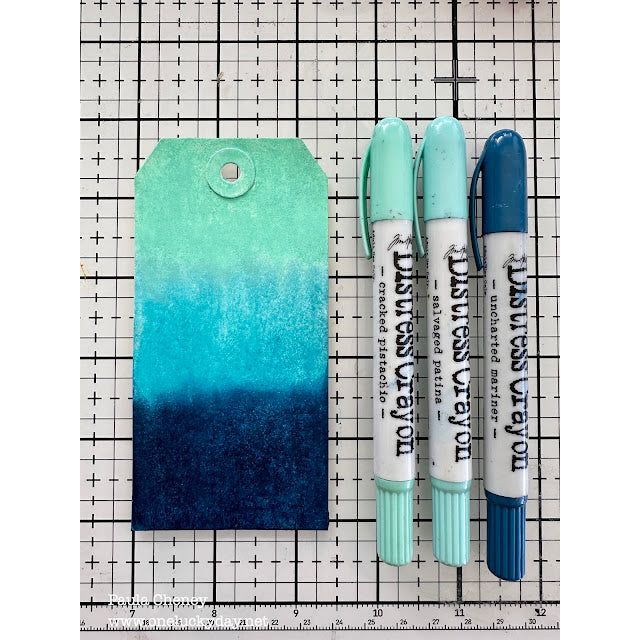 Ranger Tim Holtz Distress Crayon Cracked Pistachio TDB51893 Layering Tags | color-code:ALT01