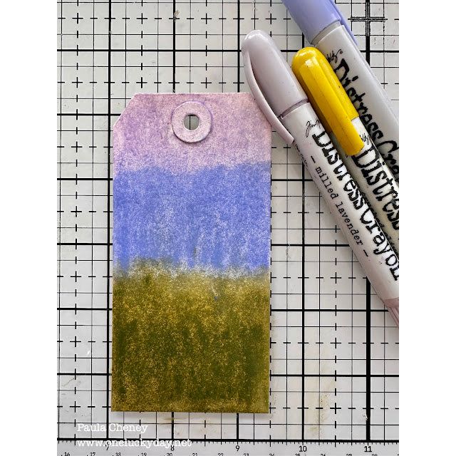 Ranger Tim Holtz Distress Crayon Crushed Olive TDB52012 Layering Tags | color-code:ALT02