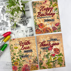 Ranger Tim Holtz Distress Crayon Festive Berries TDB49586 Vintage Background Cards | color-code:ALT03