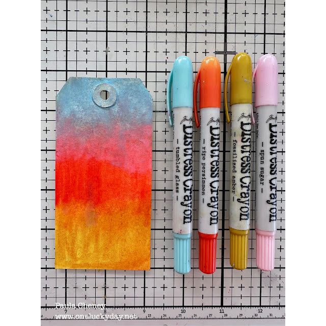 Ranger Tim Holtz Distress Crayon Fossilized Amber TDB49593 Layering Tags | color-code:ALT03