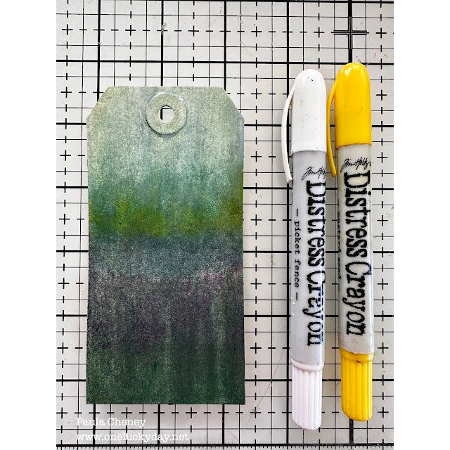 Ranger Tim Holtz Distress Crayon Mustard Seed TDB48725 Layering Tags | color-code:ALT05