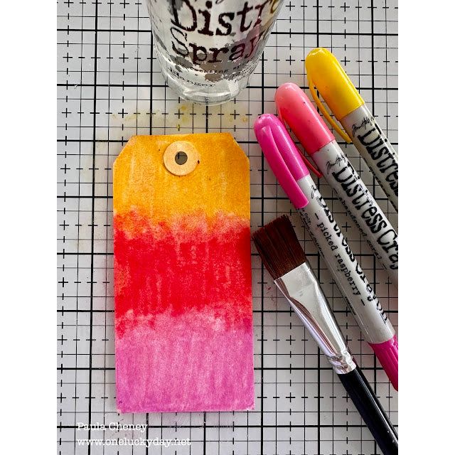 Ranger Tim Holtz Distress Crayon Picked Raspberry TDB48749 Layering Tags | color-code:ALT04