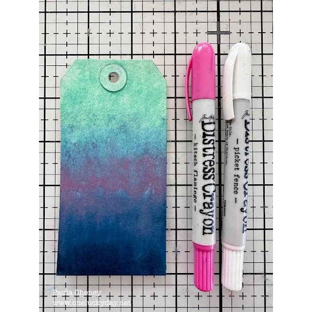 Ranger Tim Holtz Distress Crayon Picket Fence TDB49692 Layering Tags | color-code:ALT07