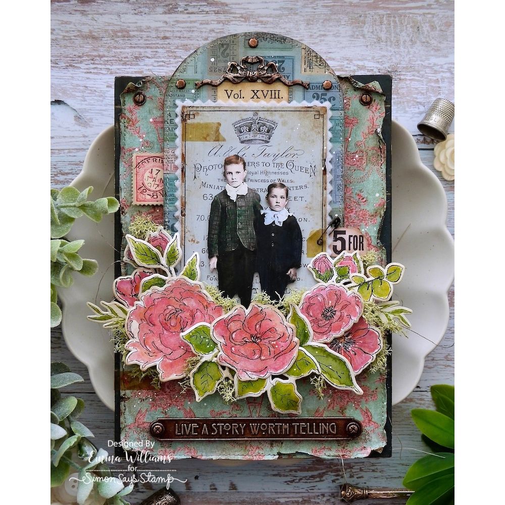 Ranger Tim Holtz Distress Crayon Rustic Wilderness tdb76421 A Story Worth Telling Panel | color-code:ALT09