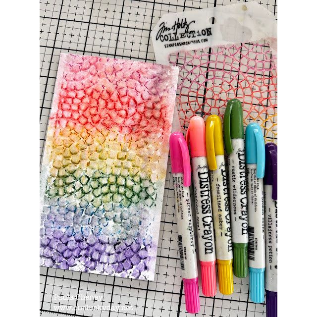 Ranger Tim Holtz Distress Crayon Villainous Potion tdb78937 Ten Ways to Use | color-code:ALT04