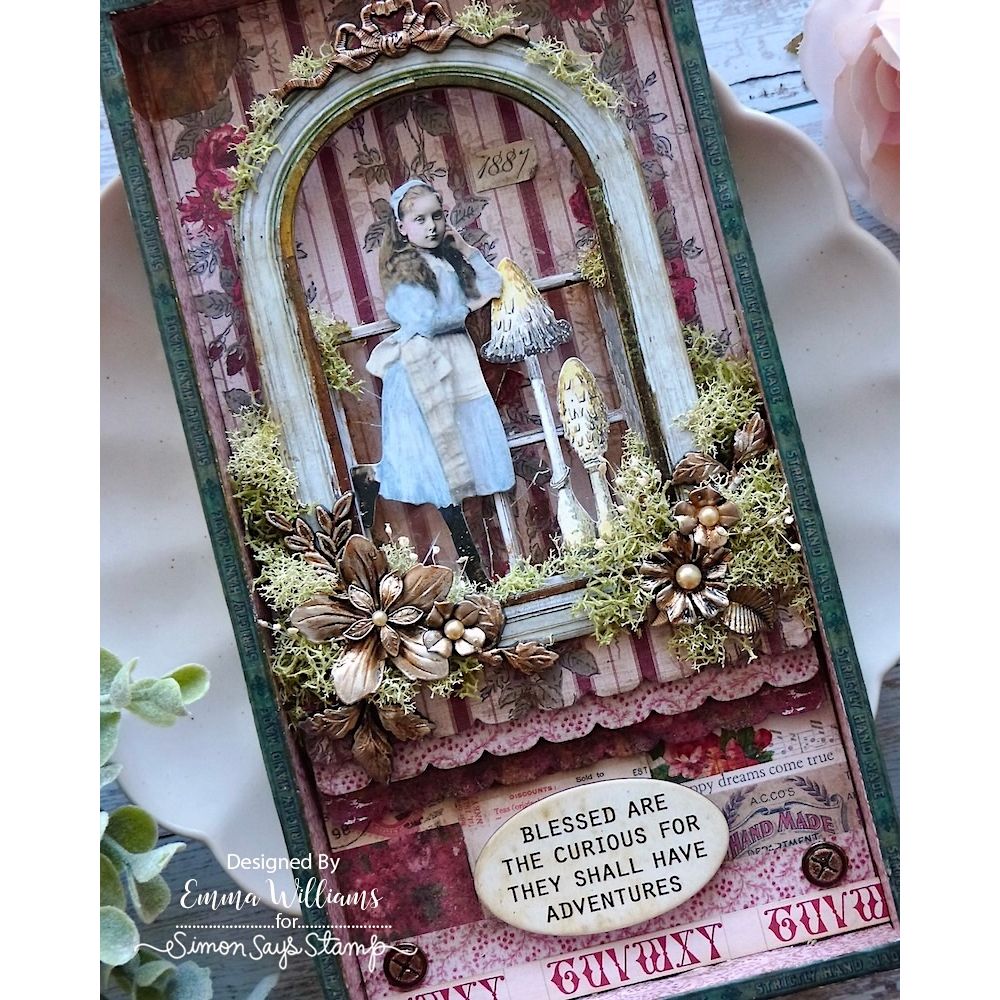 Ranger Tim Holtz Distress Crayon Vintage Photo TDB49678 Vignette Tray Project | color-code:ALT01