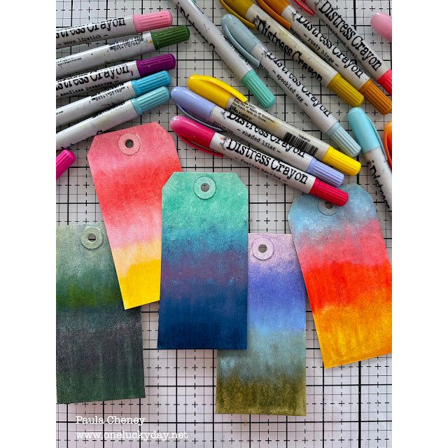 Ranger Tim Holtz Distress Crayons Set 4 TDBK51749 Layering Tags | color-code:ALT02