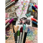 Ranger Tim Holtz Distress Crayons Set 9 TDBK51794 Ten Ways to Use | color-code:ALT01