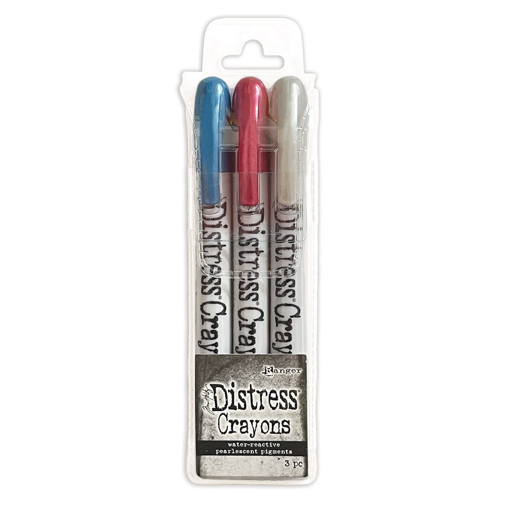 Ranger Tim Holtz Distress Holiday Pearl Crayon Set 5 tsck84389