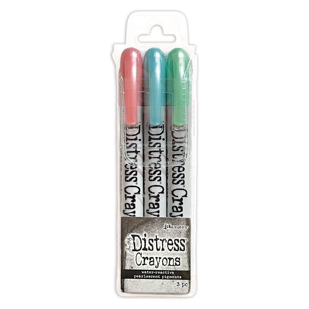 Ranger Tim Holtz Distress Holiday Pearl Crayon Set 6 tsck84396