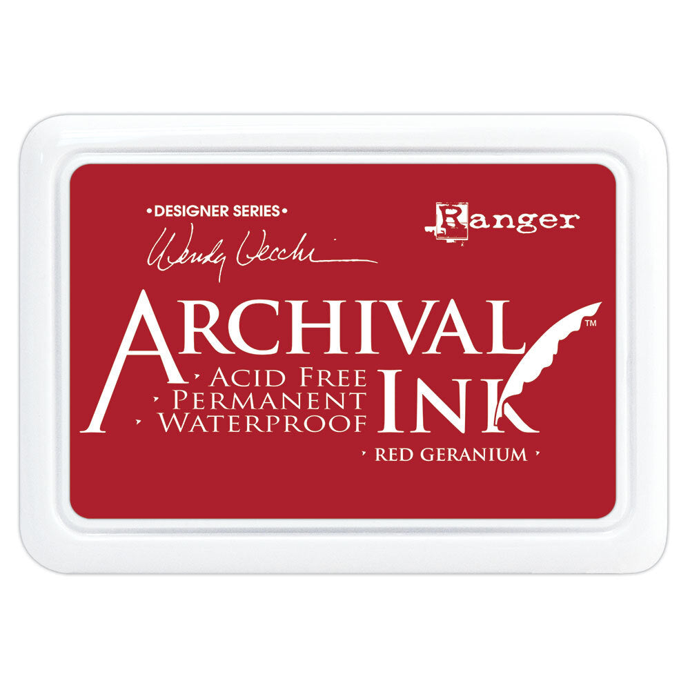 Ranger Wendy Vecchi Archival Red Geranium Ink Pad AID38993