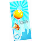 Clearly Besotted Ray of Sunshine Stencil balloon
