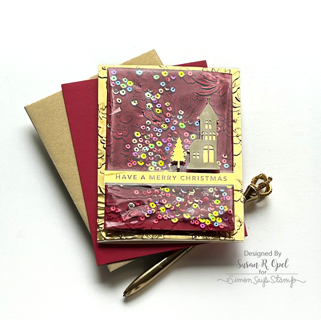 Simon Says Stamp Sequins Red Berries rb1023 Season Of Wonder