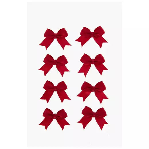 Red Satin Bow 3D Stickers 6330724