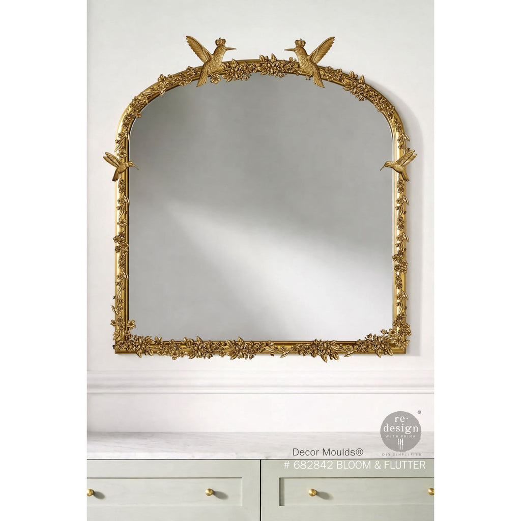 Redesign With Prima Marketing Bloom And Flutter Decor Mould 682842 Home Bird Mirror