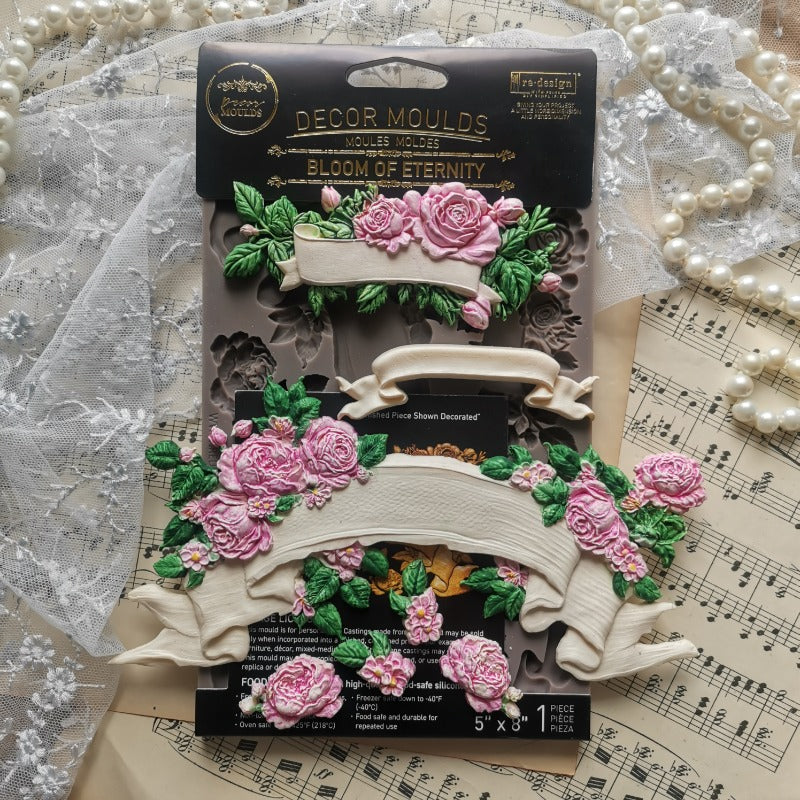 Redesign With Prima Marketing Bloom Of Eternity Decor Mould 682767 Floral Banners