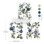 Redesign With Prima Marketing Blue Nest Blooms Middy Transfers 681913