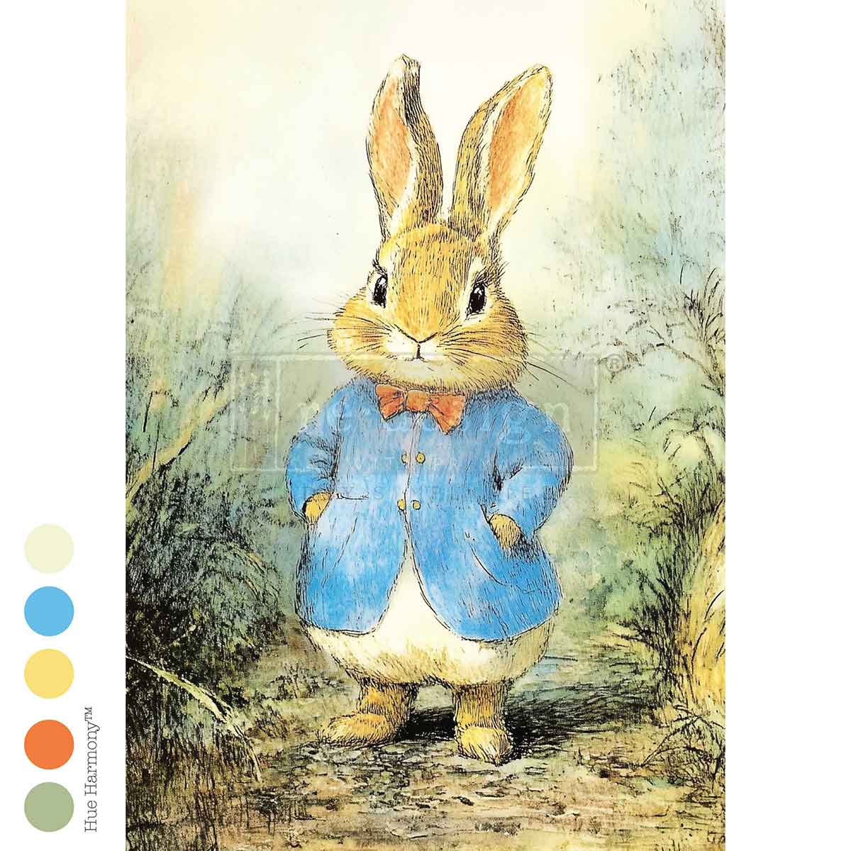Redesign With Prima Marketing Bunny Hollow A3 Decoupage Fiber 682132